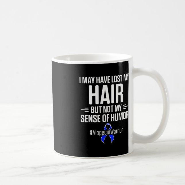 Taza De Café Alopecia Conciencia Pérdida del pelo Guerrero Humo (Derecha)
