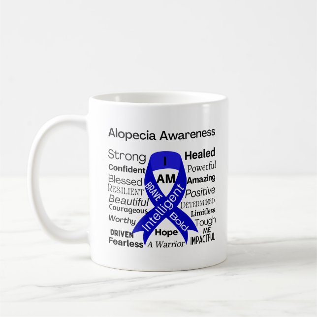 Taza De Café Alopecia Inspirador Mug (Izquierda)