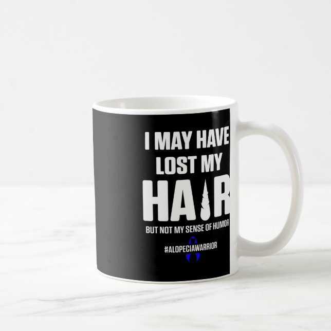 Taza De Café Alopecia Sensibilización Pérdida de pelo Guerrero  (Derecha)