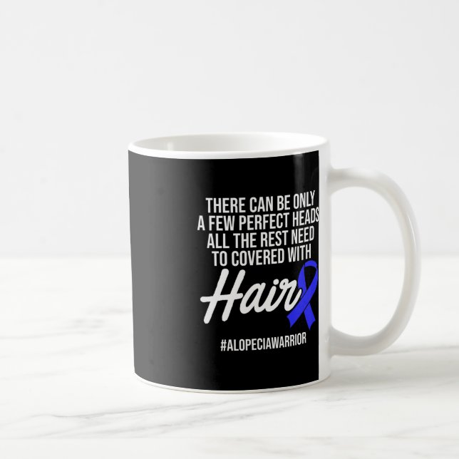 Taza De Café Alopecia Sensibilización Pérdida de pelo Guerrero  (Derecha)