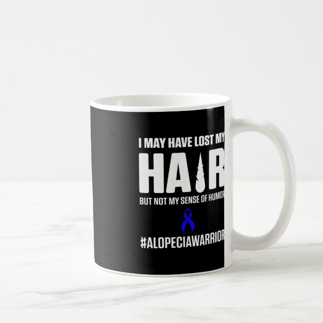 Taza De Café Alopecia Sensibilización Pérdida de pelo Guerrero  (Derecha)