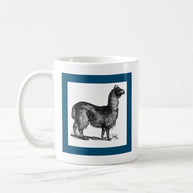 Taza De Café Alpaca Llama Cute Peru Animal Nature Art (Izquierda)