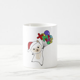Taza De Café Alpaca Merry Christmas Winter Animals Alpacas