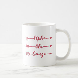 Taza De Café Alpha Chi Omega Flechas