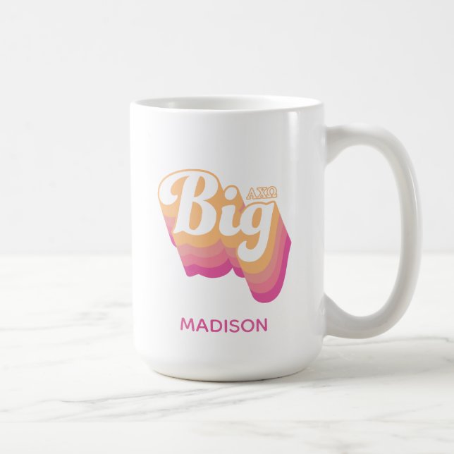 Taza De Café Alpha Chi Omega | Hermana Mayor (Derecha)