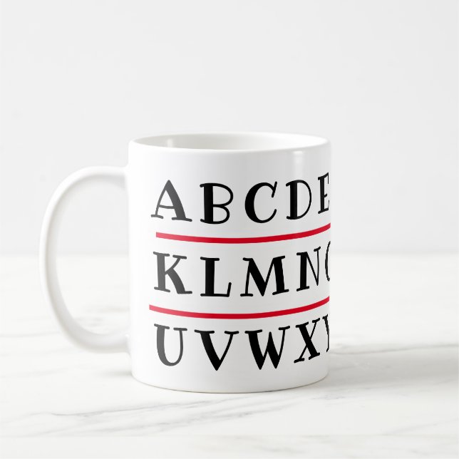 Taza De Café Alphabet  (Izquierda)