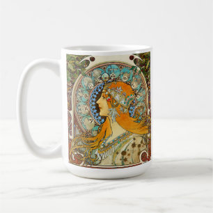 Taza De Café Alphonse Mucha Art Nouveau Zodiac