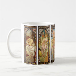 Taza De Café Alphonse Mucha, los tiempos del día