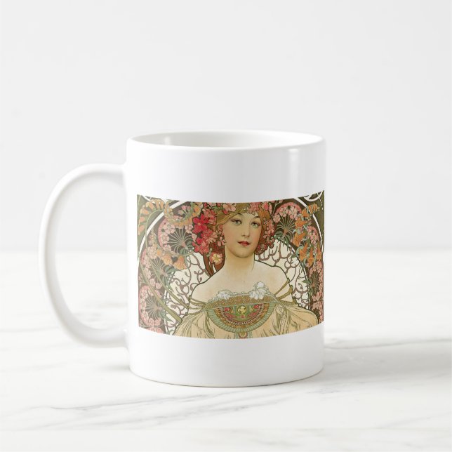 Taza De Café Alphonse Mucha - Maestro Art Nouveau (Izquierda)