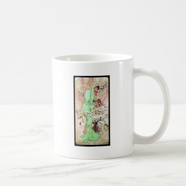 Taza De Café Alphonse Mucha Winter II (Derecha)