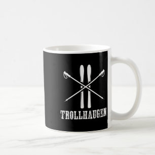 Taza De Café Alpi Rústica De Esquí De Trollhaugen Wisconsin
