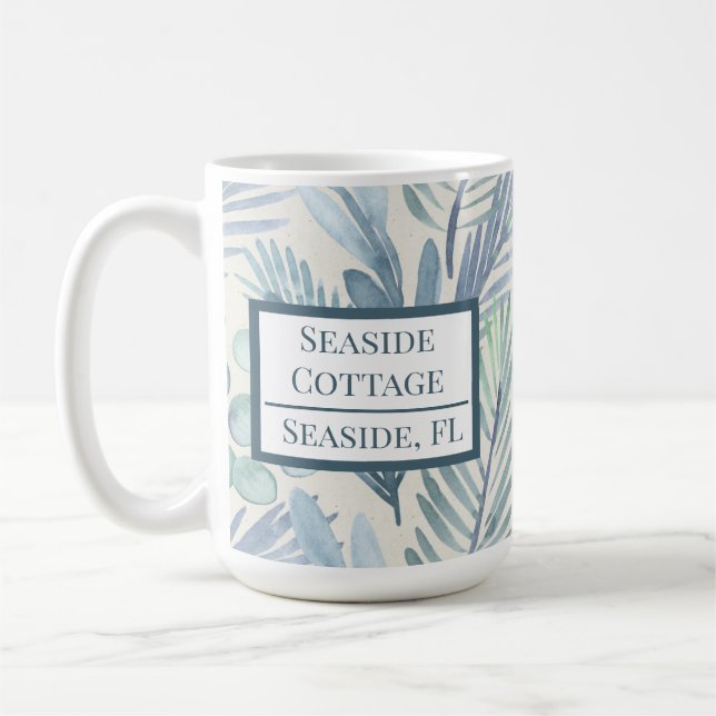 Taza De Café Alquiler personalizado de café de Palm Airbnb para (Izquierda)