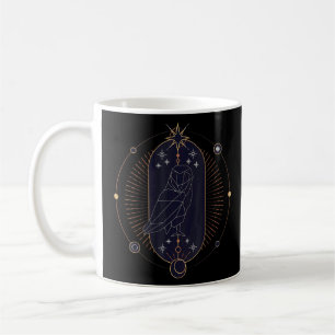 Taza De Café Alquimia de búho oculte geometría sagrada