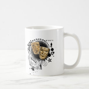 Taza De Café Alquimia de las máscaras temporarias del drama