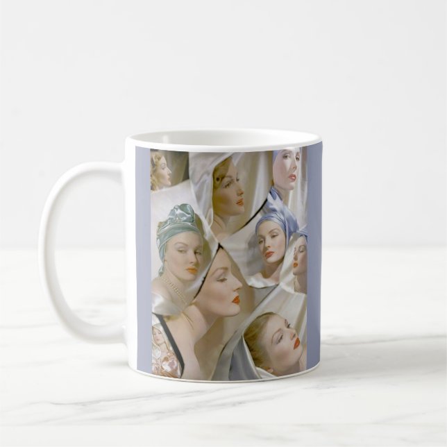Taza De Café alrededor de 1940 bellas mujeres (Izquierda)
