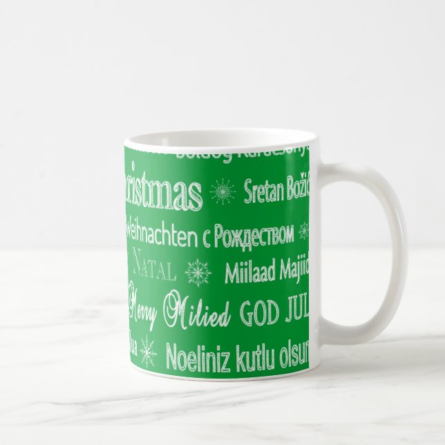 Taza De Café Alrededor del navidad del mundo (Derecha)