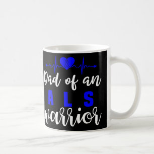Taza De Café Als Awareness Love Heartbeat Support Dad Padre Bl