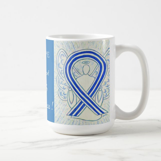 Taza De Café ALS Awareness Ribbon Angel Personalizado Mug (Derecha)