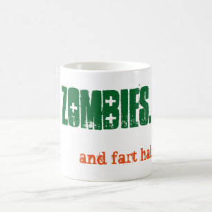 Taza De Café Alt Eat Zombies y Fart Halloween Emo Gótico