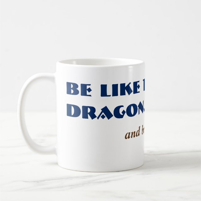 Taza De Café Alt Funny Dragon Fart Chiste Mítico (Izquierda)