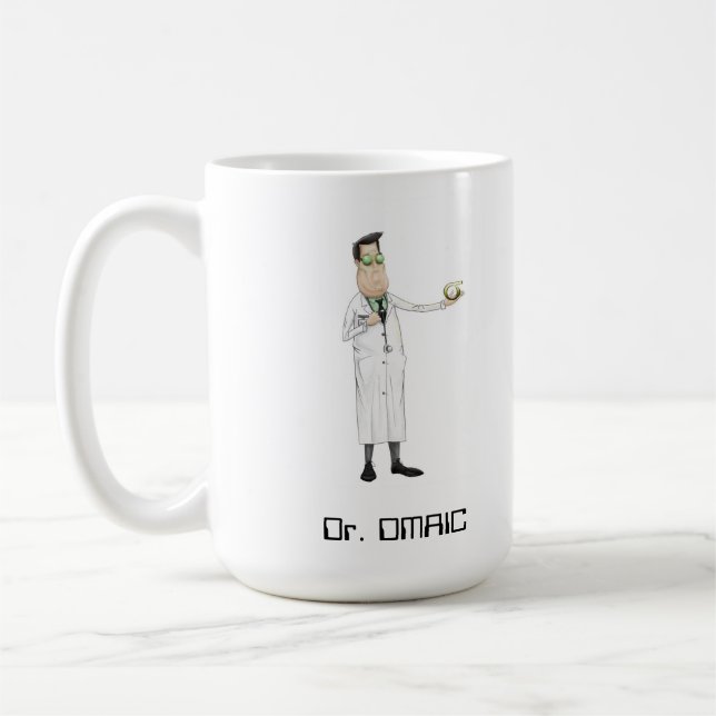 Taza de café alta del Dr. DMAIC (Izquierda)