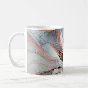 Taza De Café Alta resolución. Pintura de fluido abstracto de lu