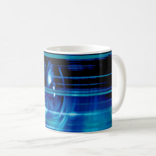 Taza De Café Altavoces de música azul