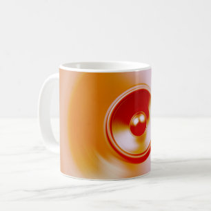 Taza De Café Altavoz de música de giro rojo