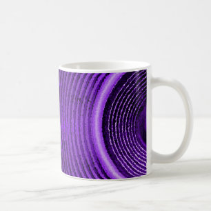 Taza De Café Altavoz de música púrpura y ondas de sonido