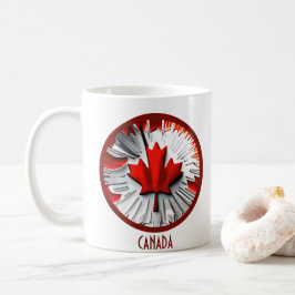 Taza De Café Altered Maple Leaf: Un giro creativo canadiense