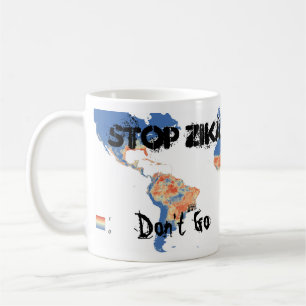 Taza De Café Alto al Zika / Apoyo a la investigación Mug por Ro