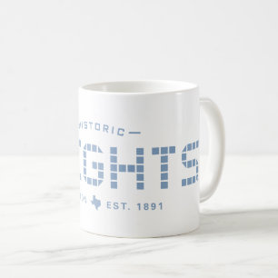 Taza De Café Altura Baldosa, Baldosa Azul, Grande, Houston Heig