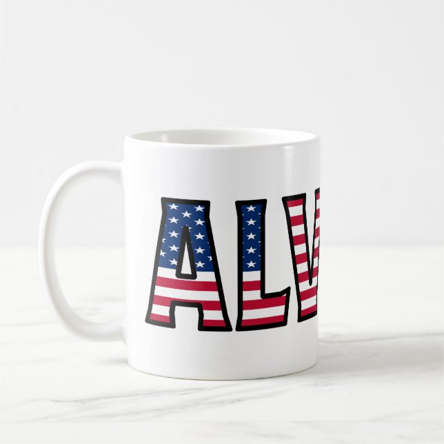 Taza De Café Alvaro Name Vorname USA styled Tasse Kaffeetasse (Izquierda)