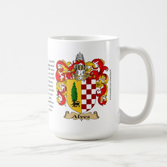Taza De Café Alves, el origen, el significado y el escudo (Derecha)