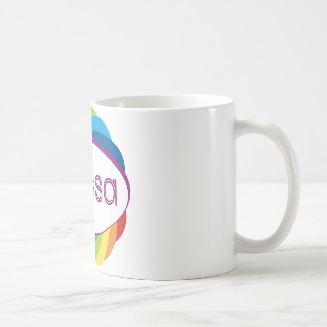 Taza De Café Alyssa en arco iris (Derecha)