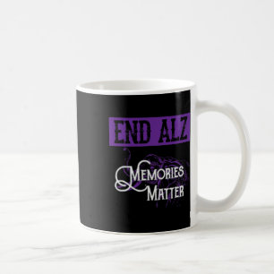 Taza De Café Alzheimer - Gráfica de concientización para el hei
