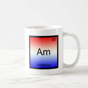 Taza De Café Am - Símbolo del Elemento de Química Divertido Amé