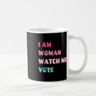 Taza De Café Am Woman Watch Me Vota