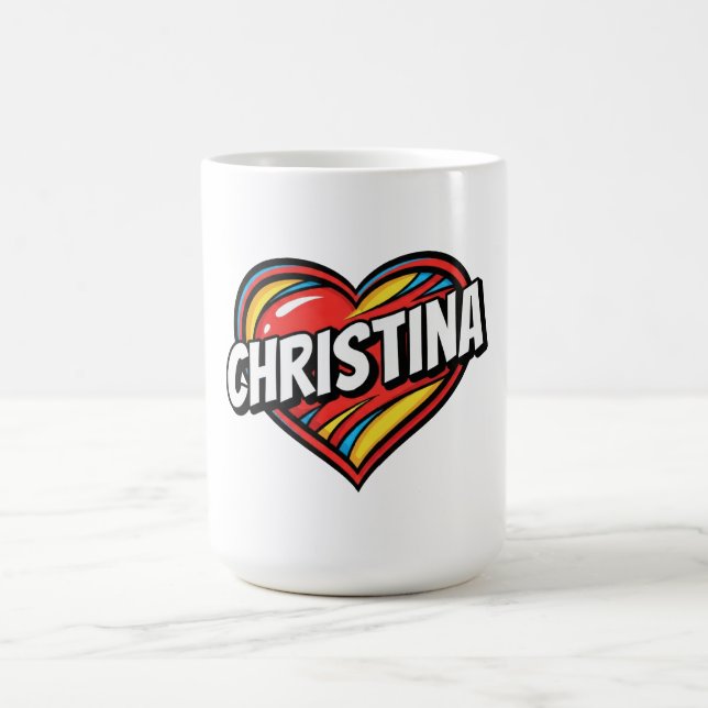 Taza De Café Ama a Christina (Centro)