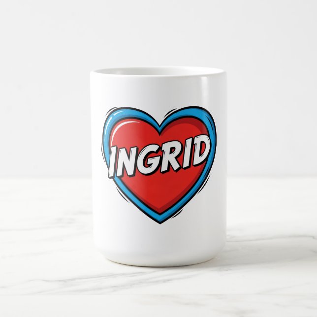 Taza De Café Ama a Ingrid (Centro)