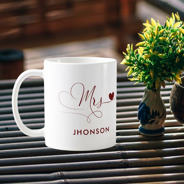 Taza De Café Ama a la señora con nombre personalizado regalo de (Subido por el creador)