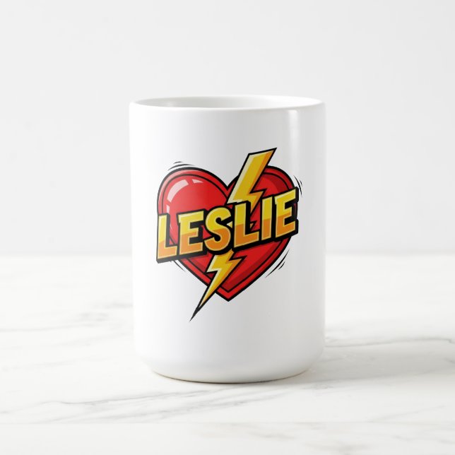 Taza De Café Ama a Leslie (Centro)