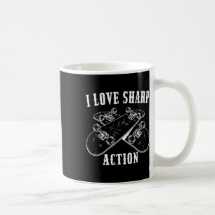 Taza De Café Ama a los amantes del skateboarding de acción inte