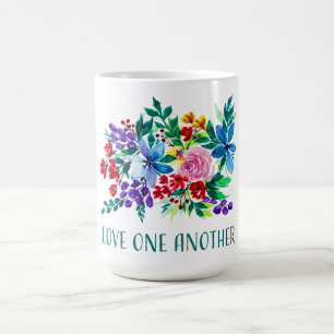 Taza De Café Ama a los Demás Phoebe Floral Inspirador