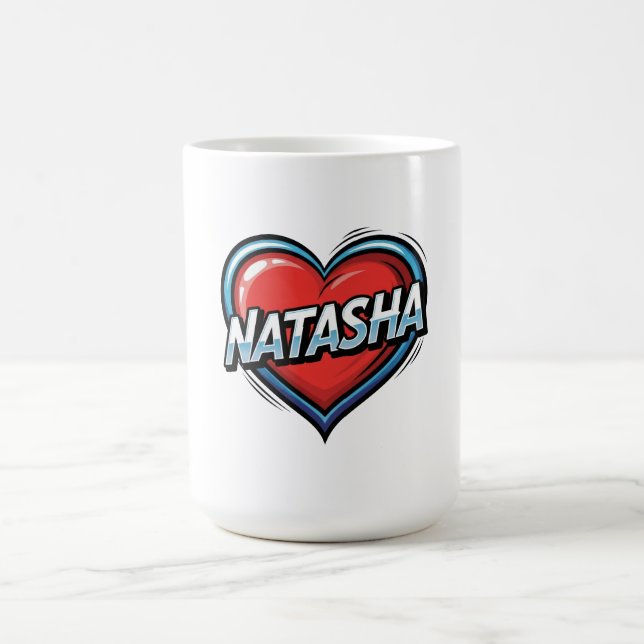 Taza De Café Ama a Natasha (Centro)