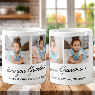 Taza De Café Ama a tu abuela Personalizado moderno simple 4 fot