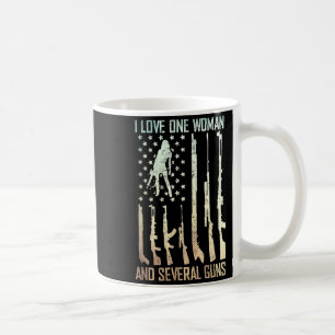 Taza De Café Ama a una mujer varios cañones marido patriota esp