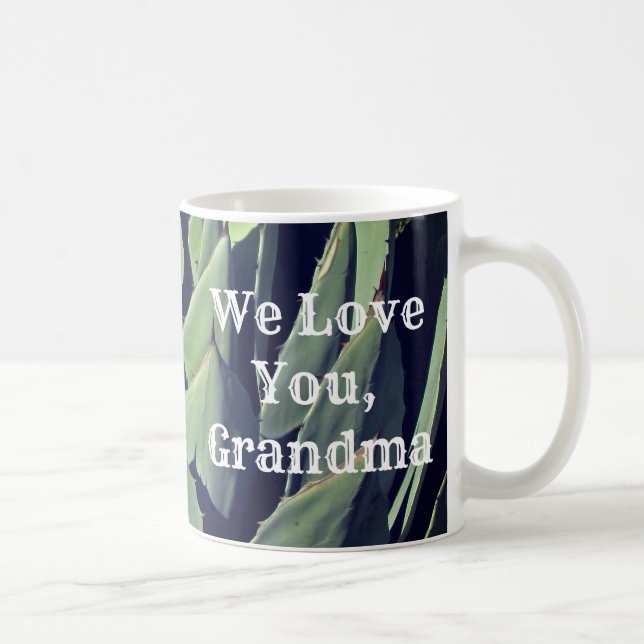 Taza De Café Ama, abuela, planta del desierto de Agave, suroest (Derecha)