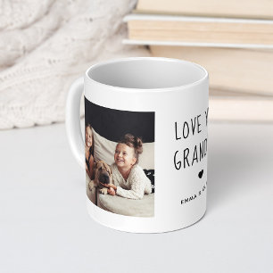 Taza De Café Ama Abuelo   Dos textos manuscritos fotográficos