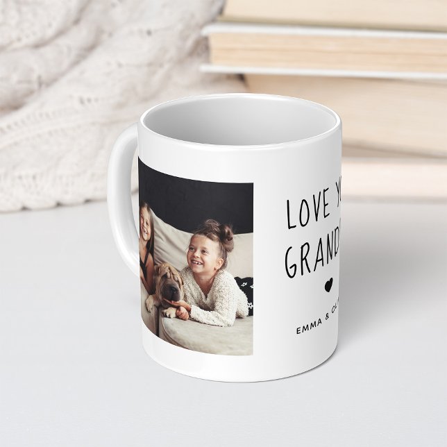 Taza De Café Ama Abuelo | Dos textos manuscritos fotográficos (Subido por el creador)